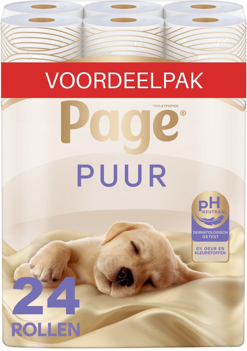 Page® Toilettenpapier – reines Toilettenpapier – 24 Rollen – ultimative Pflege für die Haut – Vorteilspack