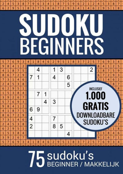 Brandless Sans Marque Sudoku Easy – Rätselbuch für Anfänger: 75 einfache Sudoku-Rätsel für Erwachsene und ältere Menschen