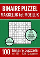 Markenloses Sans-Marque-Weihnachtsgeschenk – Binärrätsel – leicht bis schwer – Rätselbuch mit 100 Binairos – Nr. 15