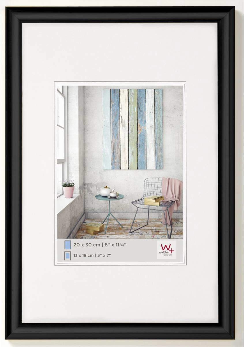 Walther trendstyle - Kunststoffrahmen - Fotogröße 40x60 cm - Schwarz