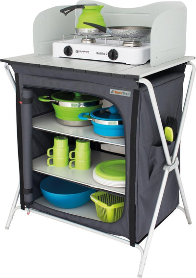 Eurotrail Küchenschrank Chur 85 cm Aluminium Polyester grün