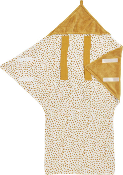 Meyco Baby-Geparden-Wickeldecke – Fleece – Honiggold