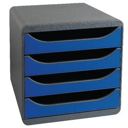 Big-Box-Iderama mit 4 Schubladen schwarz blau