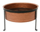 Decoris Feuerkorb Kupferoptik mit Ständer (Stahl) 56x37