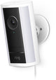 Ring Außenkamera Pro (neueste Generation) – Plug-in – Weiß – 4k