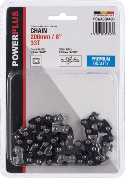 Powerplus powacg4400 Kette – 8 – 200 mm – 33 Zähne – Premium