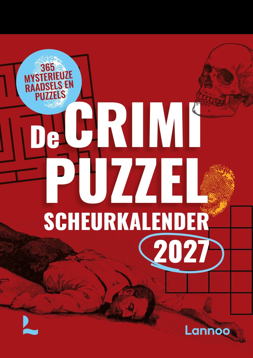 Lannoo de Crime Puzzle-Abreißkalender 2027
