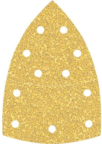Bosch Zubehör 2608901676 Schleifpapier für Multischleifer Körnung (Anzahl) 40 (L x B) 102 mm x 93 mm 10 Stück