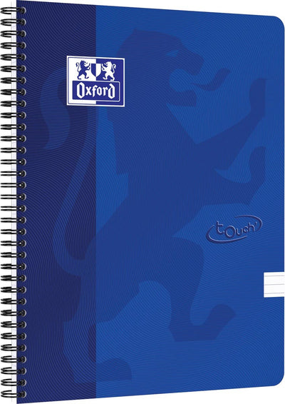 Oxford Touch – Schreibblock – A4 – liniert – 140 Seiten – 90 g – Softcover – Blau