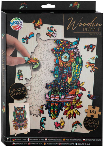 Andere Marken Moxy Holzpuzzle Eule 133 Stücke