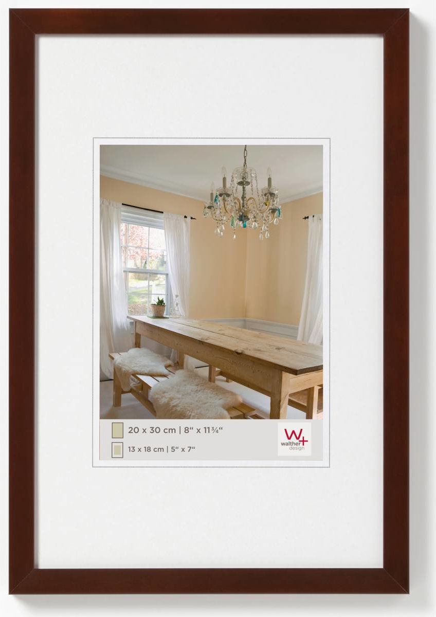 Walther Paprika – Holzrahmen – Fotogröße 29,7 x 42 cm (A3) – Walnuss