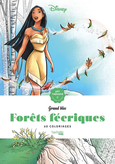 Hachette Heroes Les Grands Blocs Disney Forests Féeriques – Malblock für Erwachsene