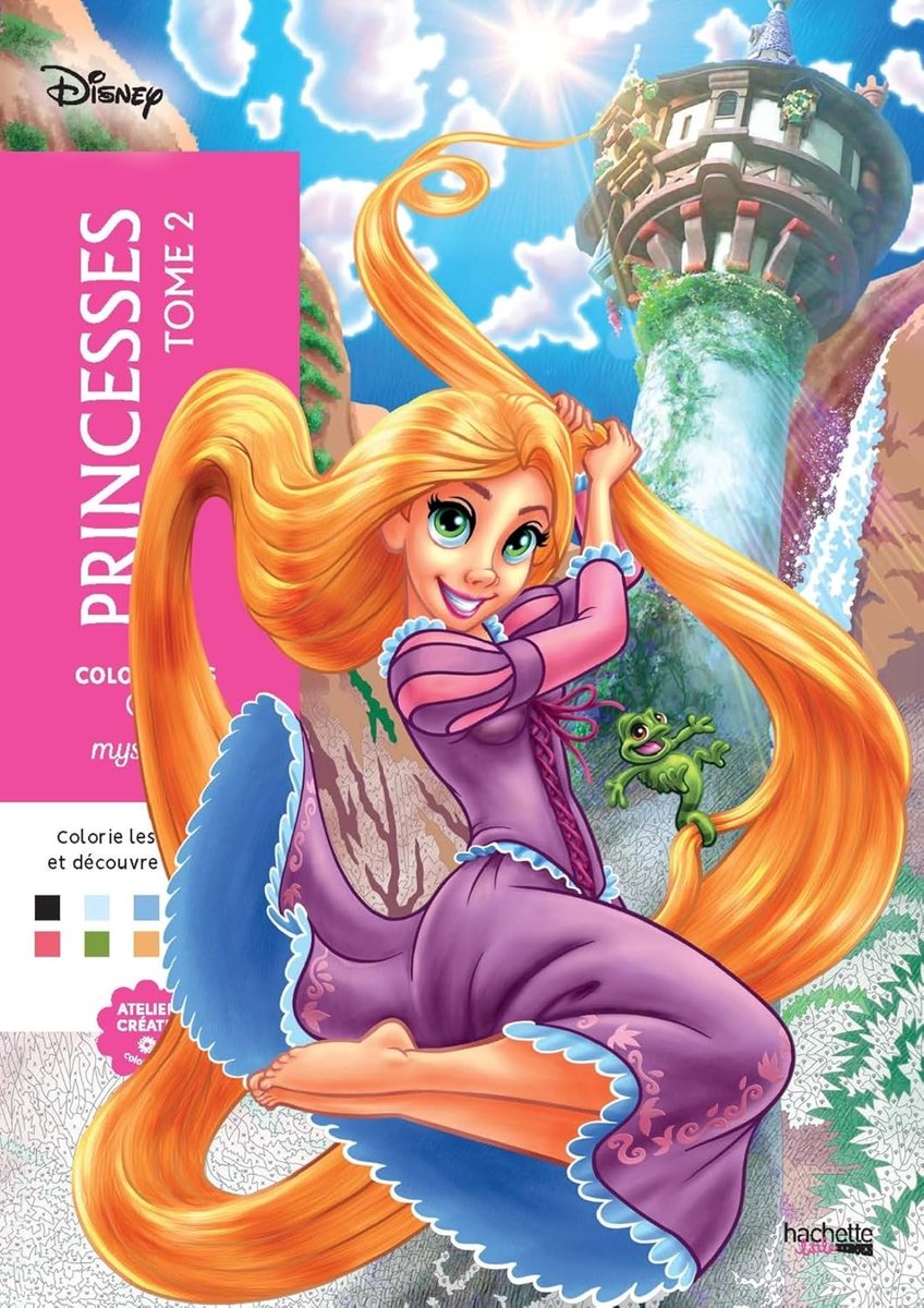 Hachette Heroes Coloriages Mystères Disney Princesses Band 2 – Malbuch für Erwachsene