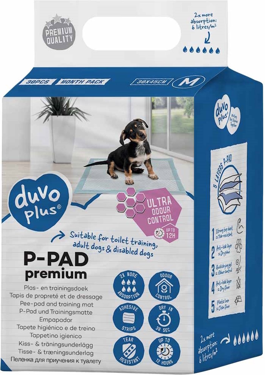 Duvo + P-Pad Premium Geruchskontrolle 30 Stück l - 45x60cm