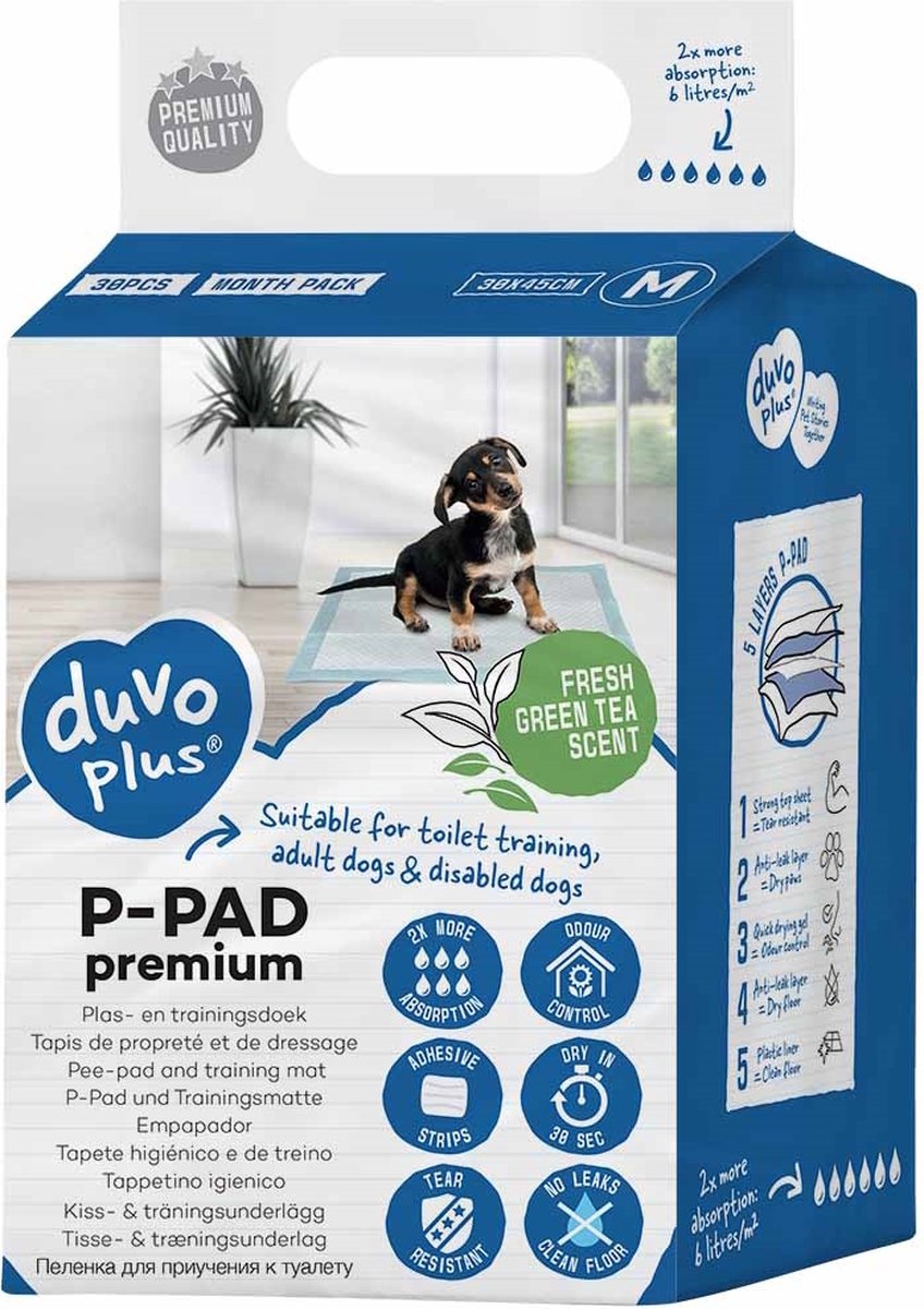 Duvo + P-Pad Premium-Grüntee-Duft 30 Stück l - 45x60cm