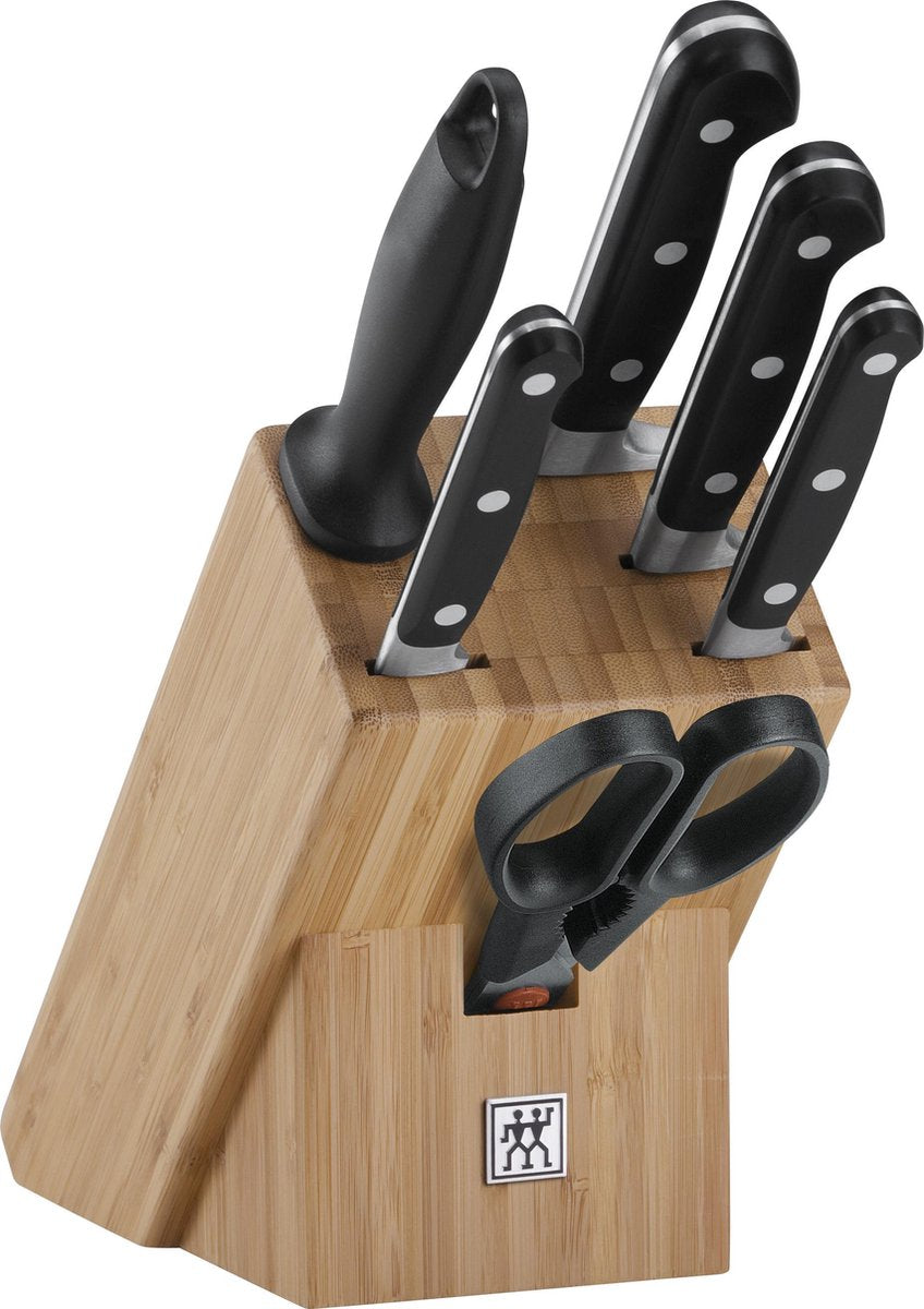 Zwilling professional s - Messerset - mit Block - Edelstahl - 6-teilig