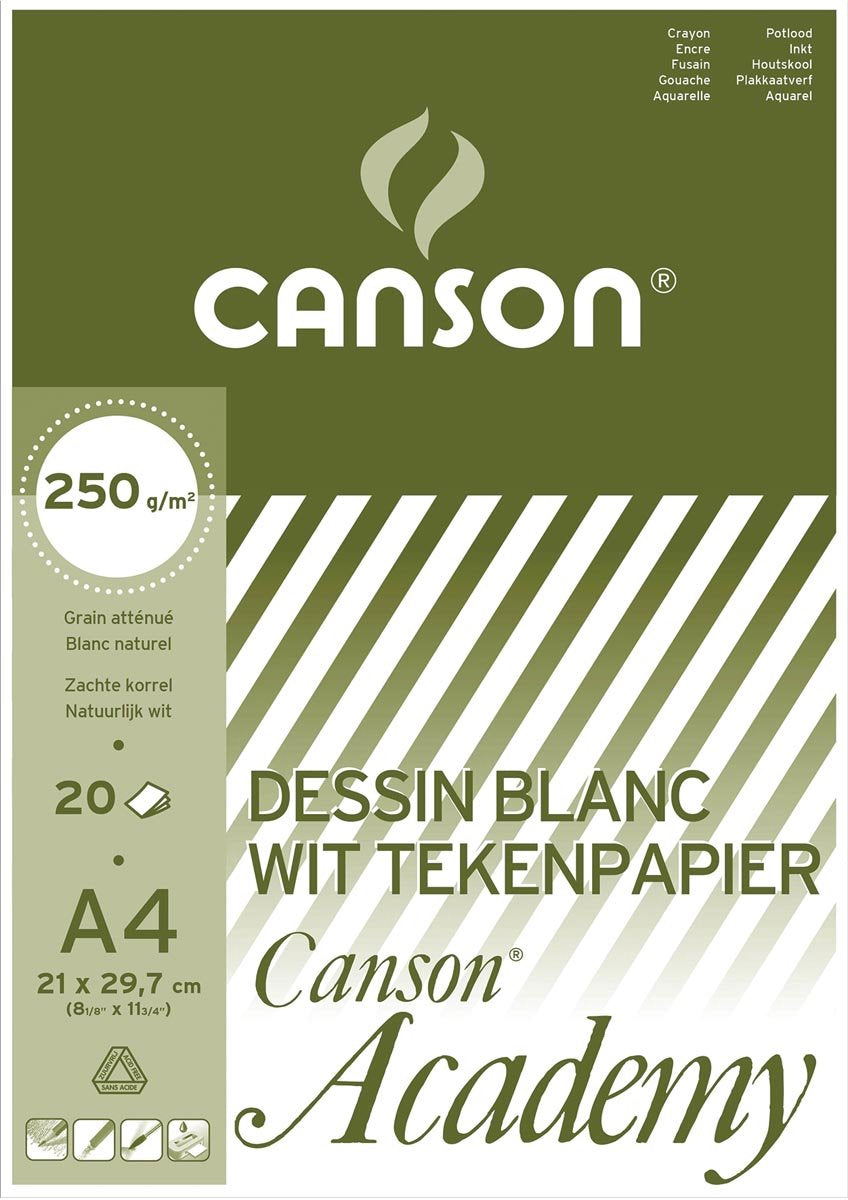 Canson Zeichenblock Akademie Format 21 x 297 cm (A4)