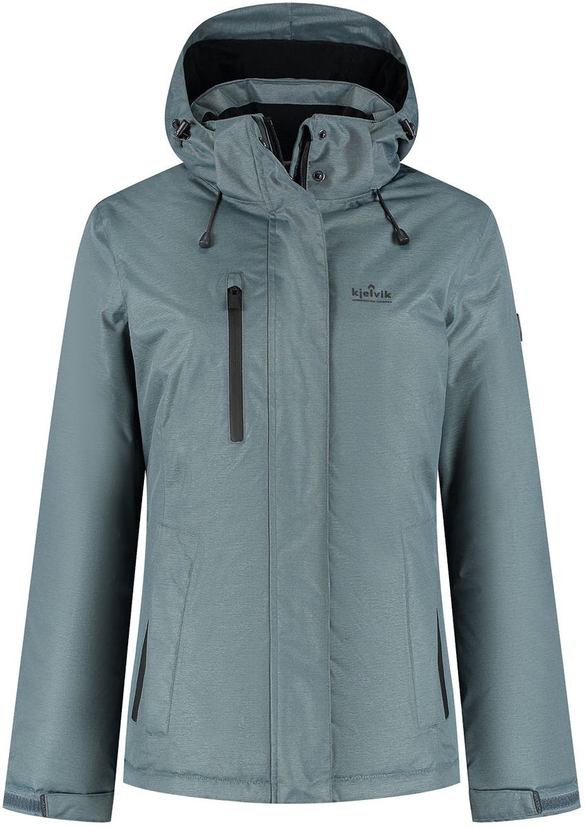 Kjelvik yrsa Damen-Outdoorjacke – Blau