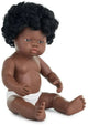 Miniland-Puppe – Afrikanische Mädchenpuppe 38 cm – mit Vanilleduft – 10 Monate