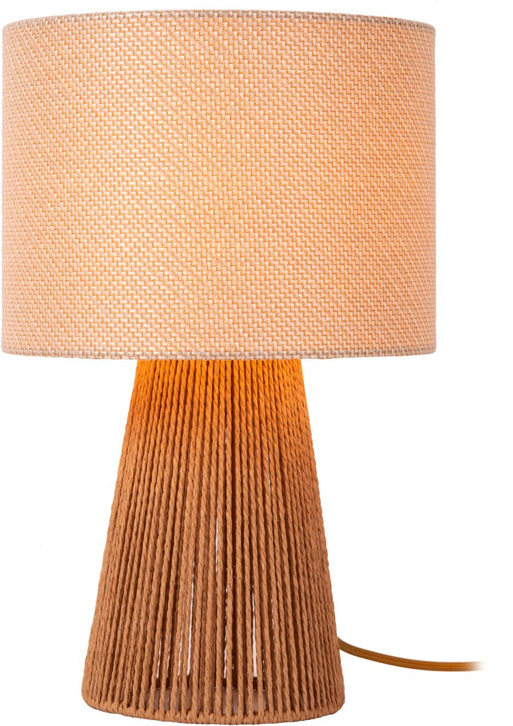 Lucide Bast - Tischlampe - ø 24 cm - 1xe14 - Beige