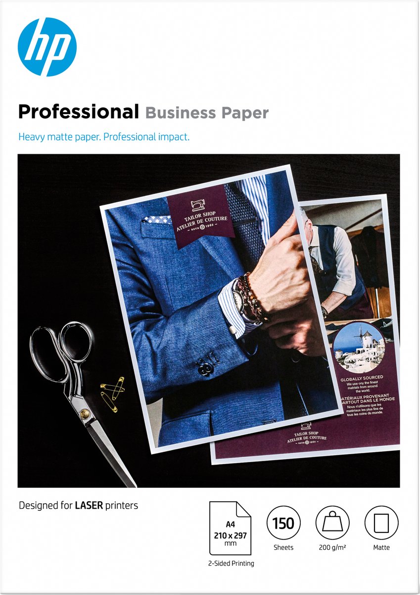 HP Fotopapier 7MV80A A4 Laser 200gr matt