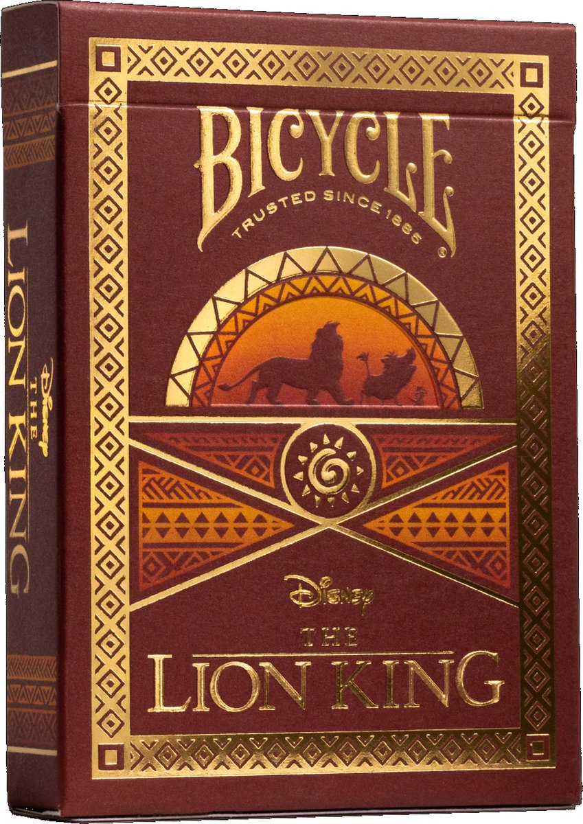Von Bicycle, Disney, dem König der Löwen, inspirierte Spielkarten – Premium-Spielkarten – Poker – Ultimates – offiziell lizenziert