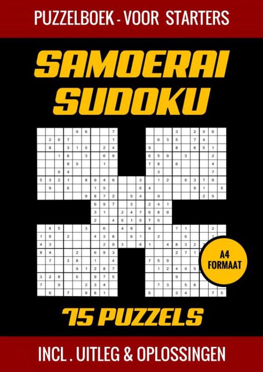 Samurai-Sudoku – Rätselbuch für Einsteiger – 75 Rätsel