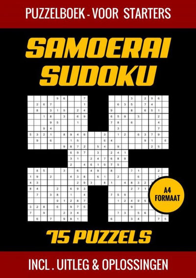 Samurai-Sudoku – Rätselbuch für Einsteiger – 75 Rätsel