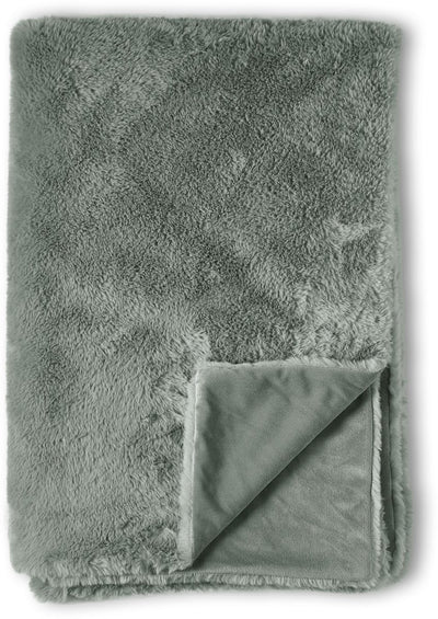 Kaat Amsterdam Kuschelwolken-Plaid – 130 x 170 cm – Graugrün