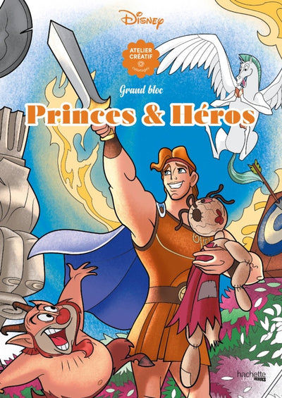 Hachette Heroes Grand Bloc Disney Princes Héros – Hachette – Malblock für Erwachsene
