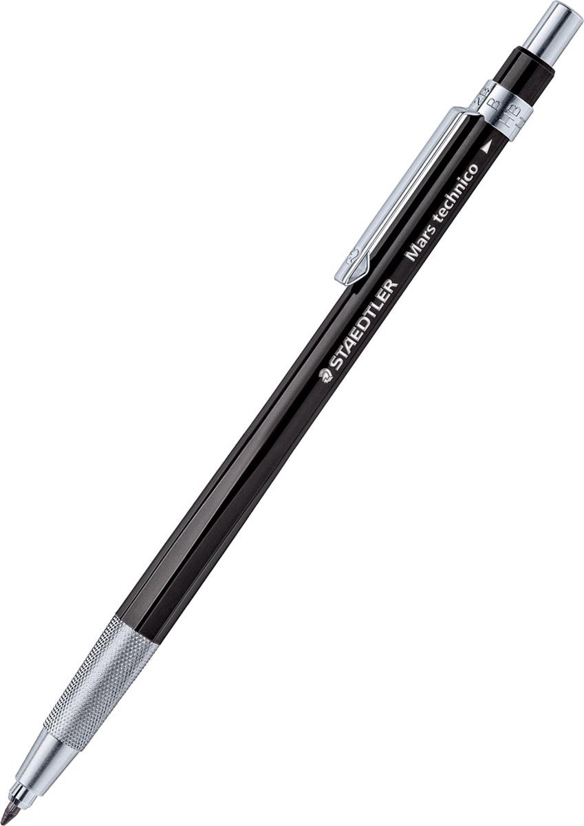 Staedtler Druckbleistift Mars Technico 2 mm, schwarzer Schaft