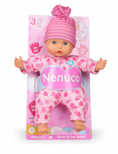Nenuco weiche Babypuppe mit 3 Funktionen etwa 25 cm Größe