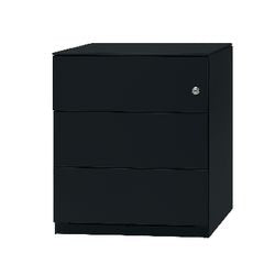 Schubladenelement Bisley 3l Basic Stahl abschließbar 420x565x500mm schwarz