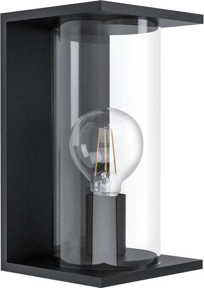 Eglo Cascinetta Wandleuchte für den Außenbereich – E27 – 28 cm – IP44 – Schwarz