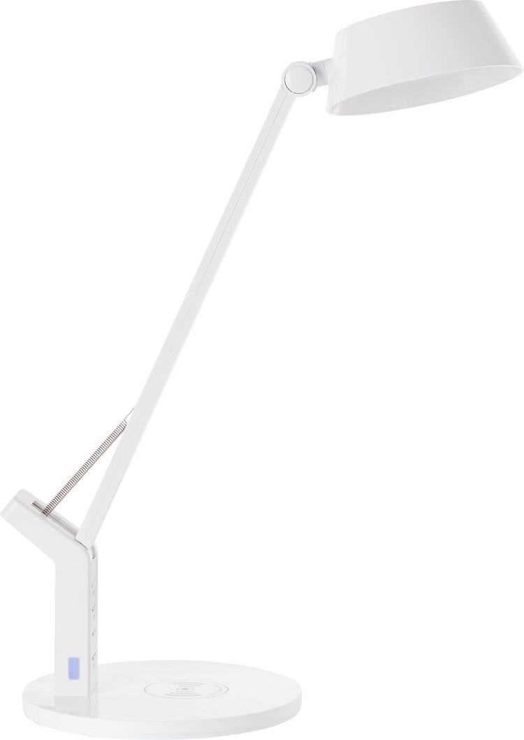 Brilliant Kaila – Schreibtischlampe – integrierte LED 8 W – kabellose Ladestation – Farbauswahl 3000–6000 K – Weiß