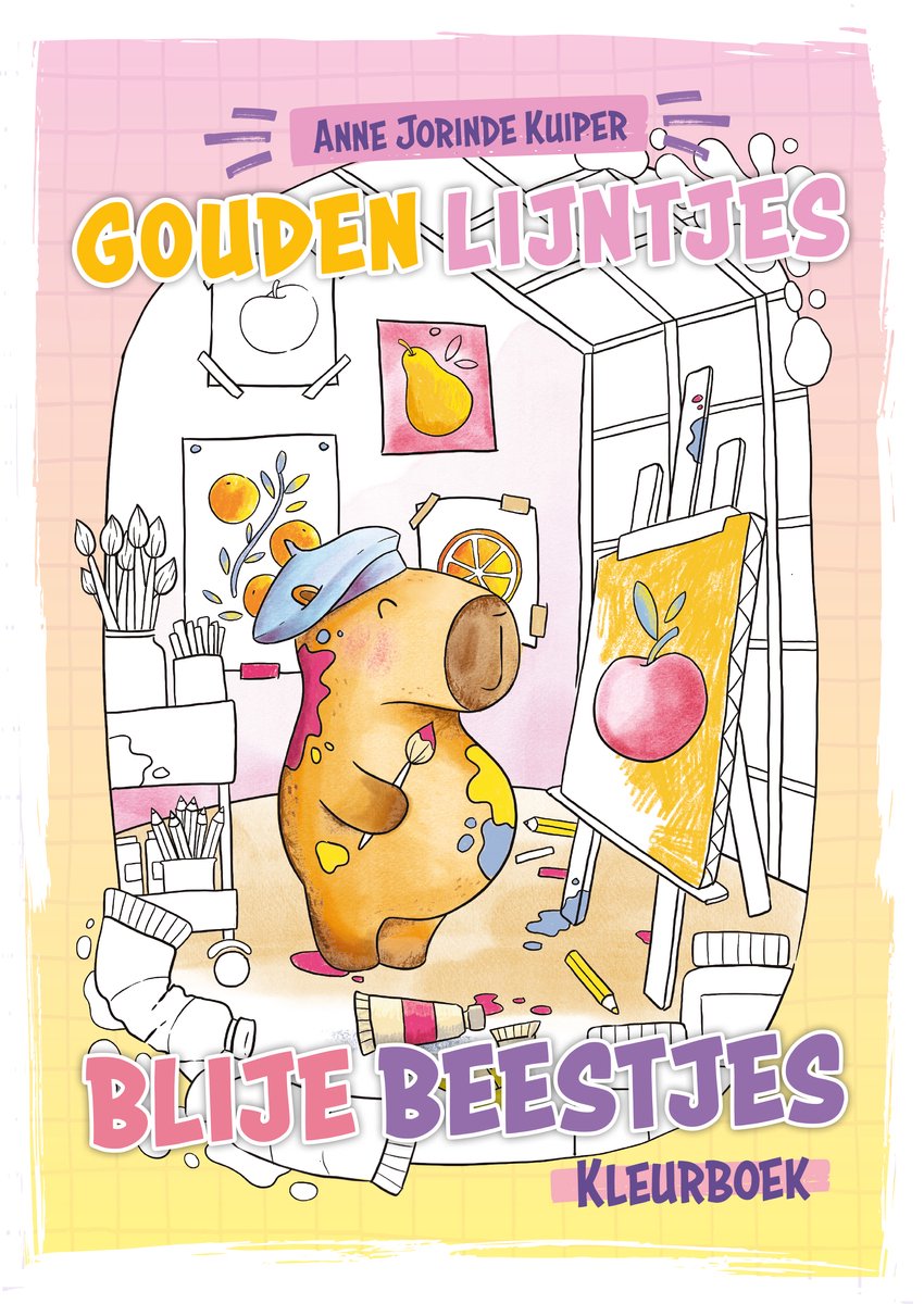 Malbuch „Goldene Linien – glückliche Tiere“ des Bbnc-Verlags