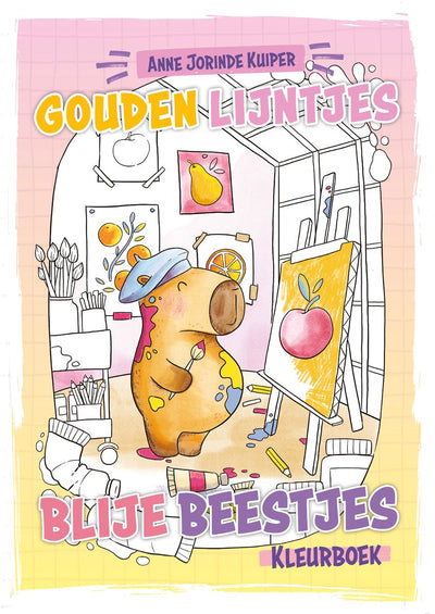 Malbuch „Goldene Linien – glückliche Tiere“ des Bbnc-Verlags