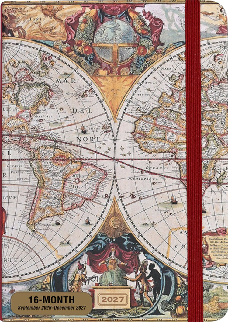 Peter Pauper 2027 Old World Wochenplaner (16 Monate, September 2026 bis Dezember 2027)