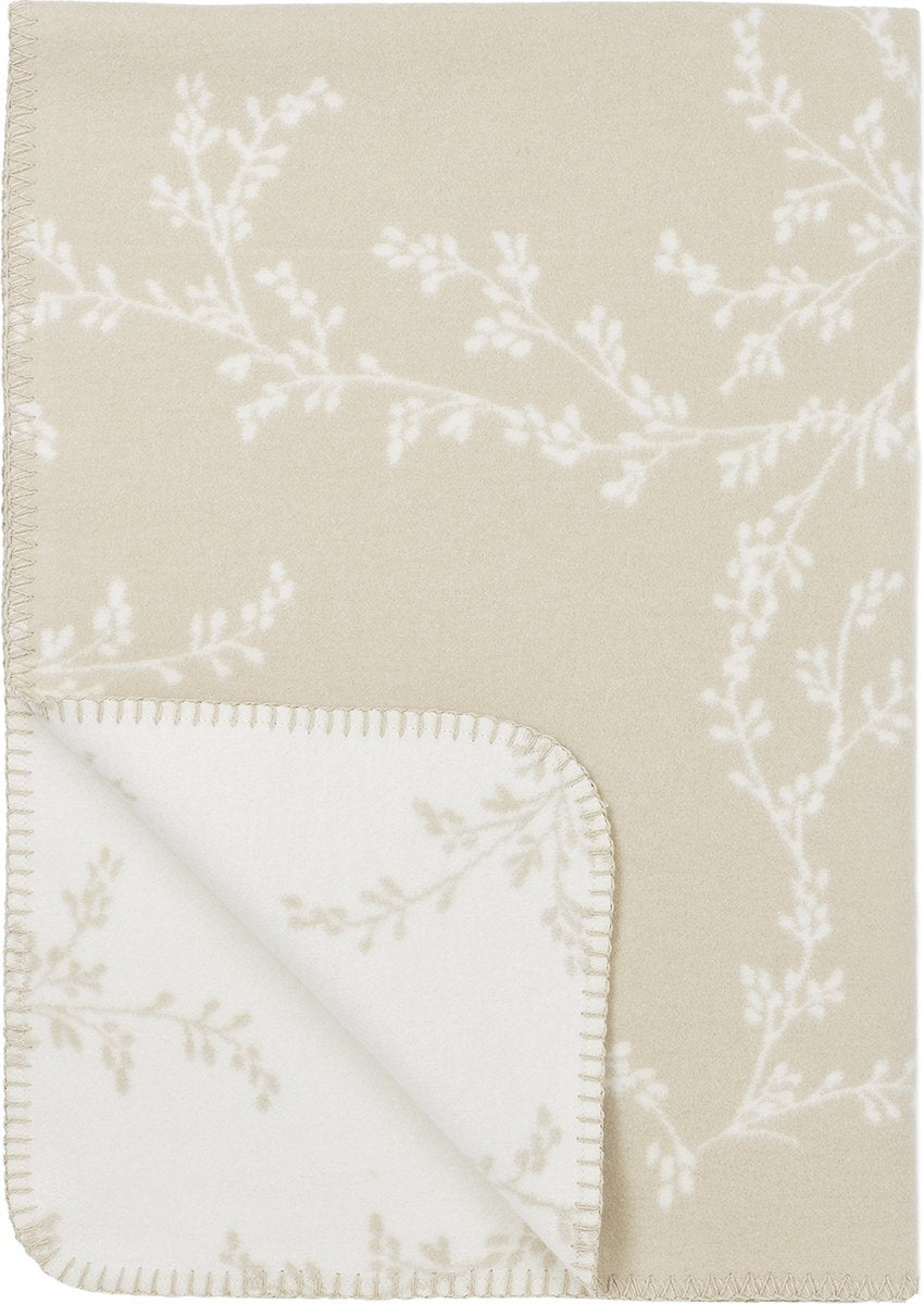 Meyco Baby Branches Babybettdecke – gewebt – Sand – 75 x 100 cm – 1,0 Tog