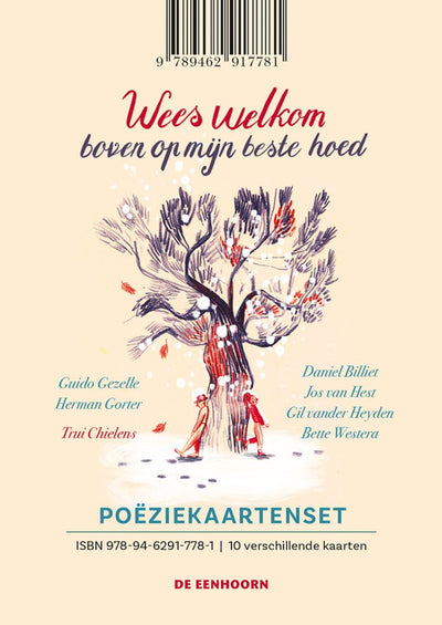 Herausgeber des Einhorn-Poesiekartensets „Be Welcome on top of my best hat“