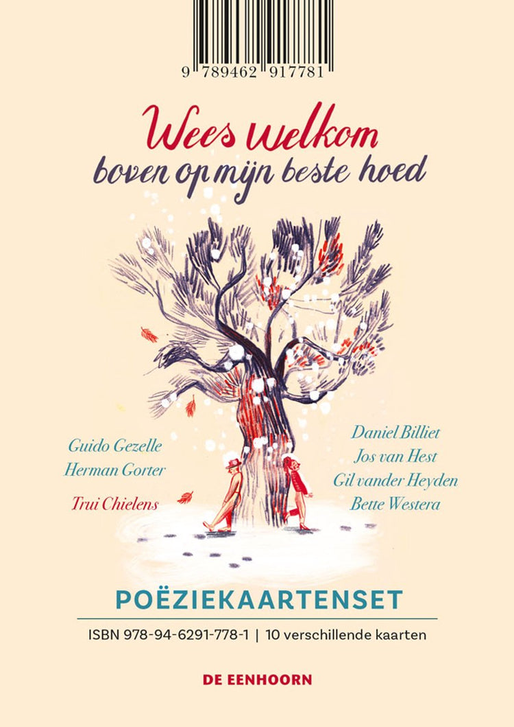 Herausgeber des Einhorn-Poesiekartensets „Be Welcome on top of my best hat“