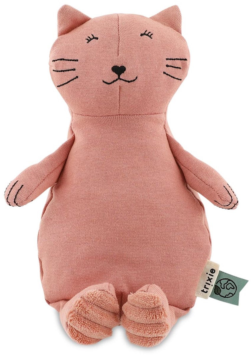 Trixie umarmt Frau. Katze – 0m+ – schön als Geburtsgeschenk – recycelter Stoff