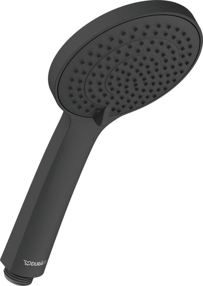 Duravit Handbrause 3 Positionen – Duschkopf ø110 mm – Easyclean – Schwarz matt