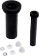 Plieger Sanit Wand-WC-Anschluss - Komplettes Anschlussset - 30 cm - Schwarz