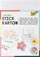 Markenloser Sans-Marque-Stickkarton, kreativer Bastelkarton, mehrfarbig, 40 Blatt, 17,5 x 24,5 cm.