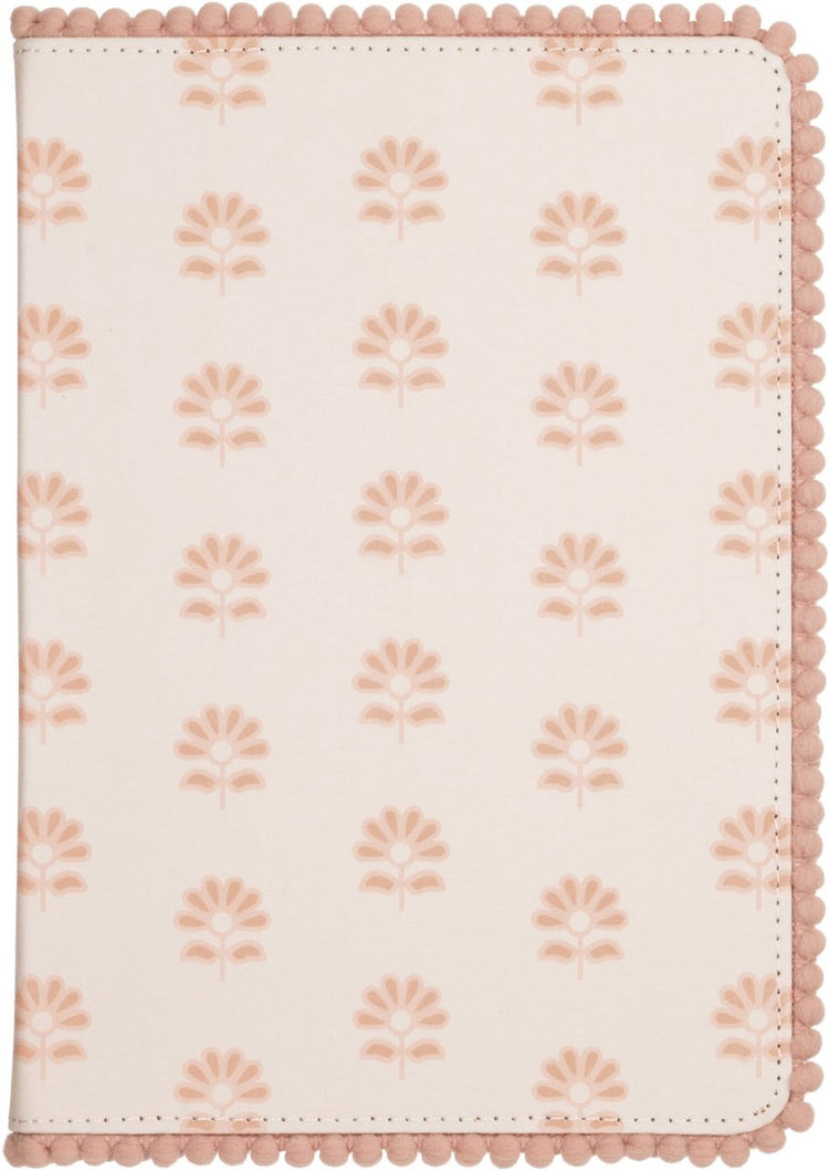 Eccolo Notizbuch - Pompon-Blockdruck - Linie - ca. 15x20cm - ec-d459c