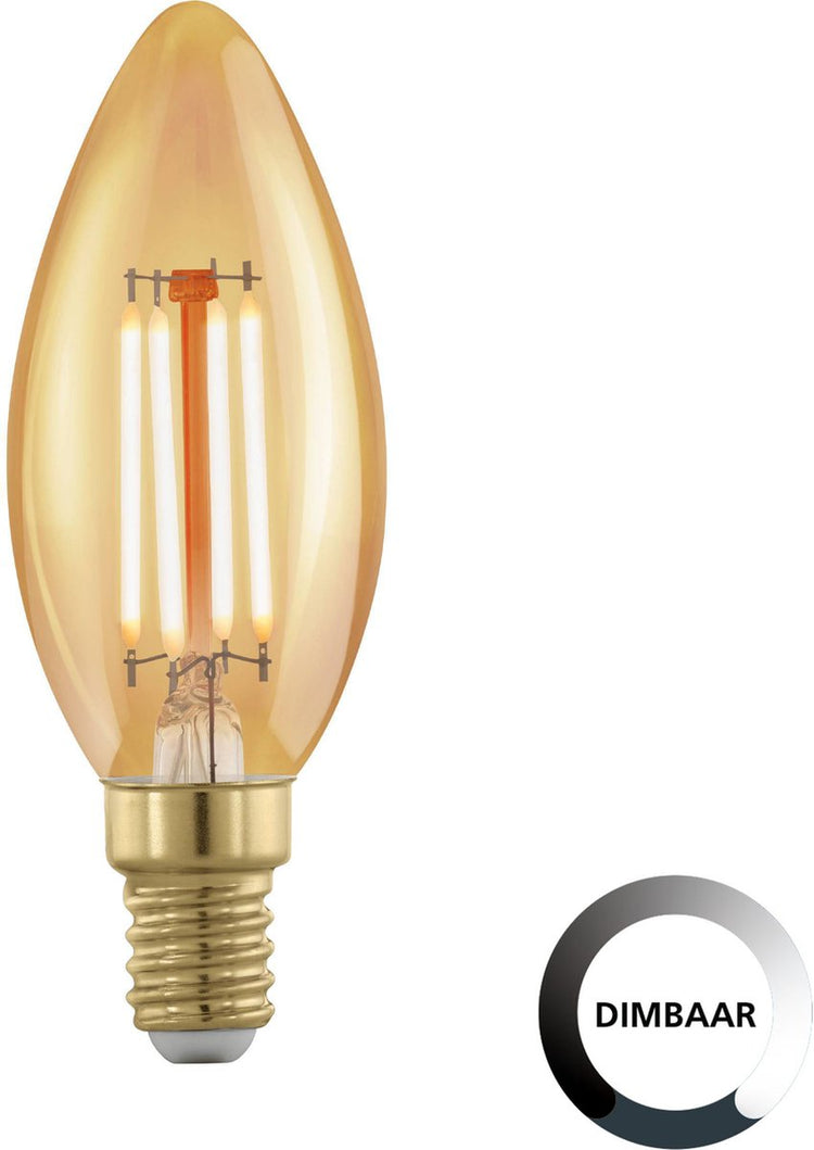 Eglo LED-Lampe - ø3,7 cm - e14 - 320lm - goldenes Zeitalter - Kerze - dimmbar