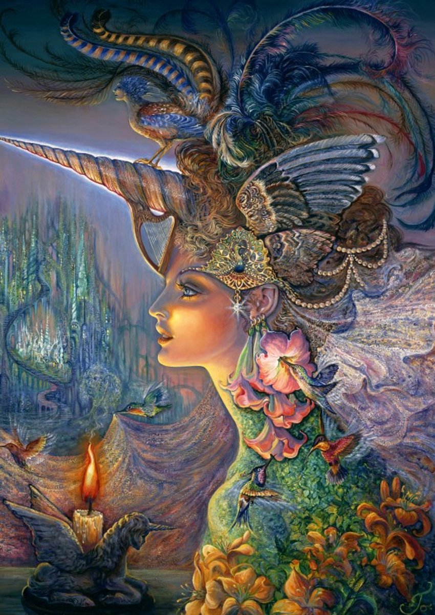 Grafika Puzzle Josephine Wall – My Lady Einhorn – 2000 Teile Fantasie.