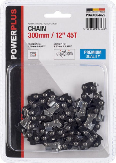 Powerplus-Kette powacg4422 – 12 – Länge 300 mm – 45 t – passend für powdpg7575