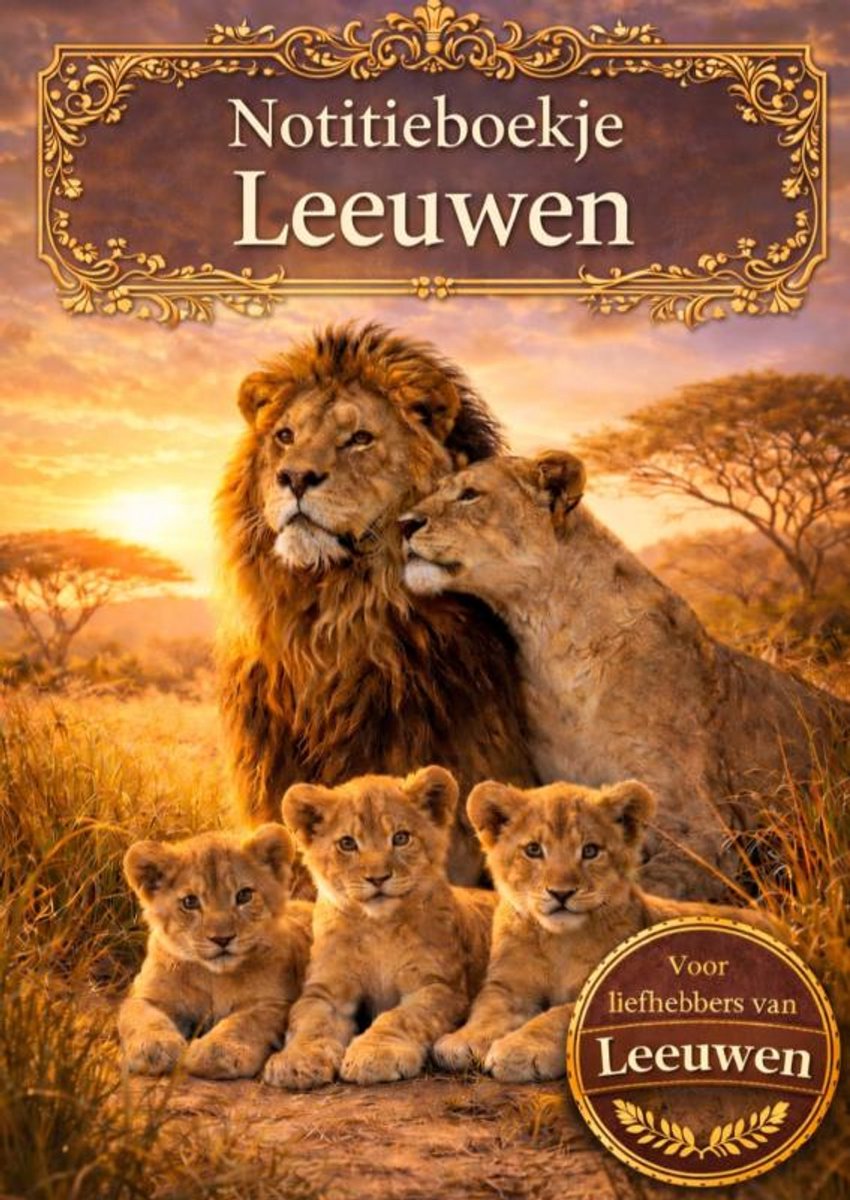 Notizbuch, Löwen.
